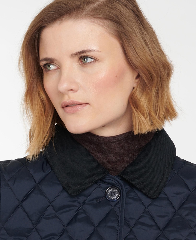 Barbour Omberlsey Women's Quilted Jackets Navy | 409176-DNC